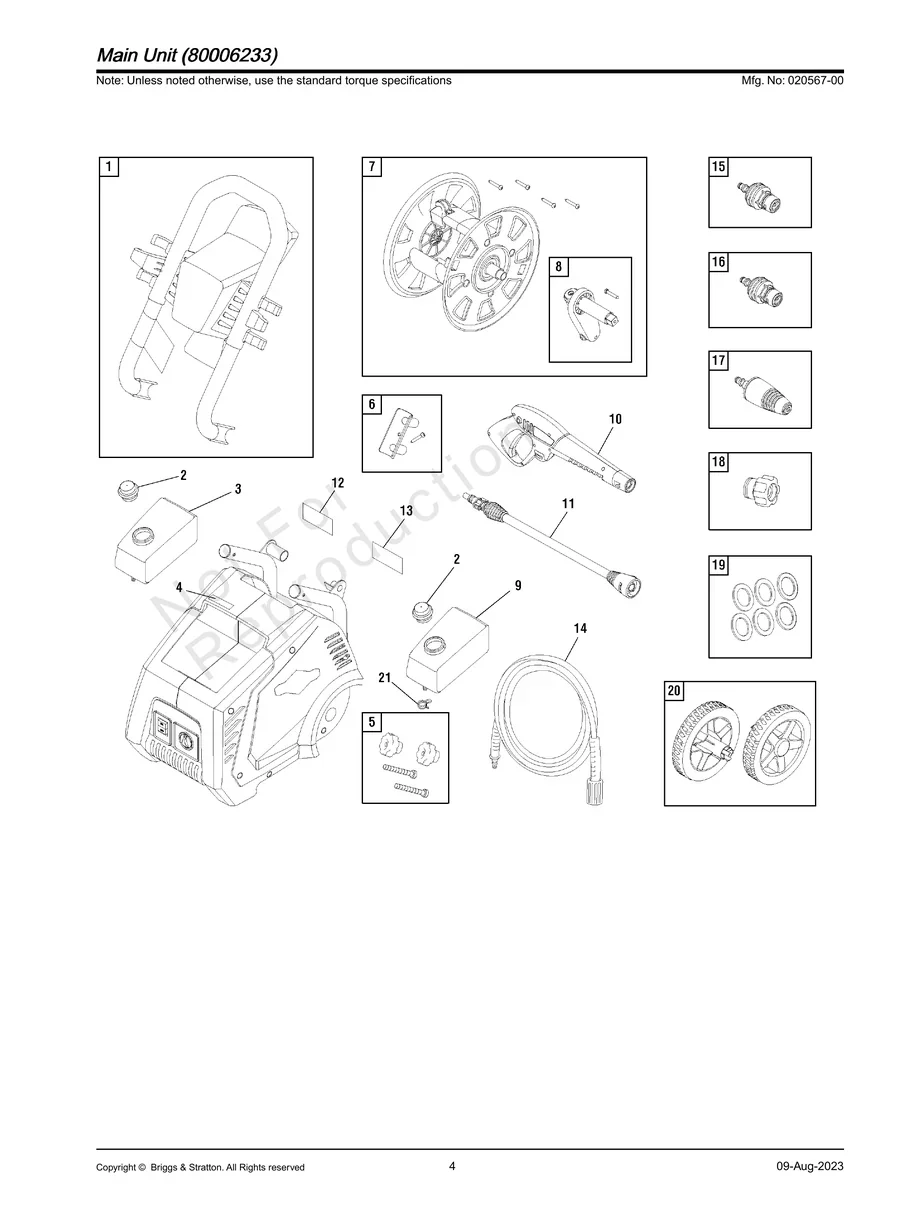 BRIGGS AND STRATTON, 020567-00, IPL.4